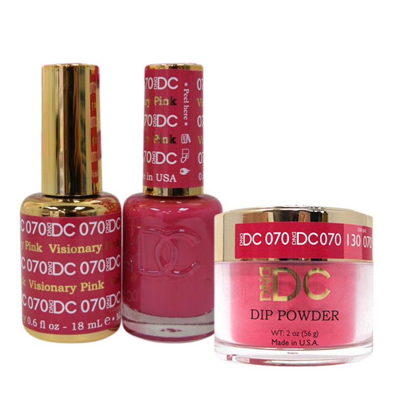 DC 3in1 Dipping Powder + Gel Polish + Nail Lacquer, DC070